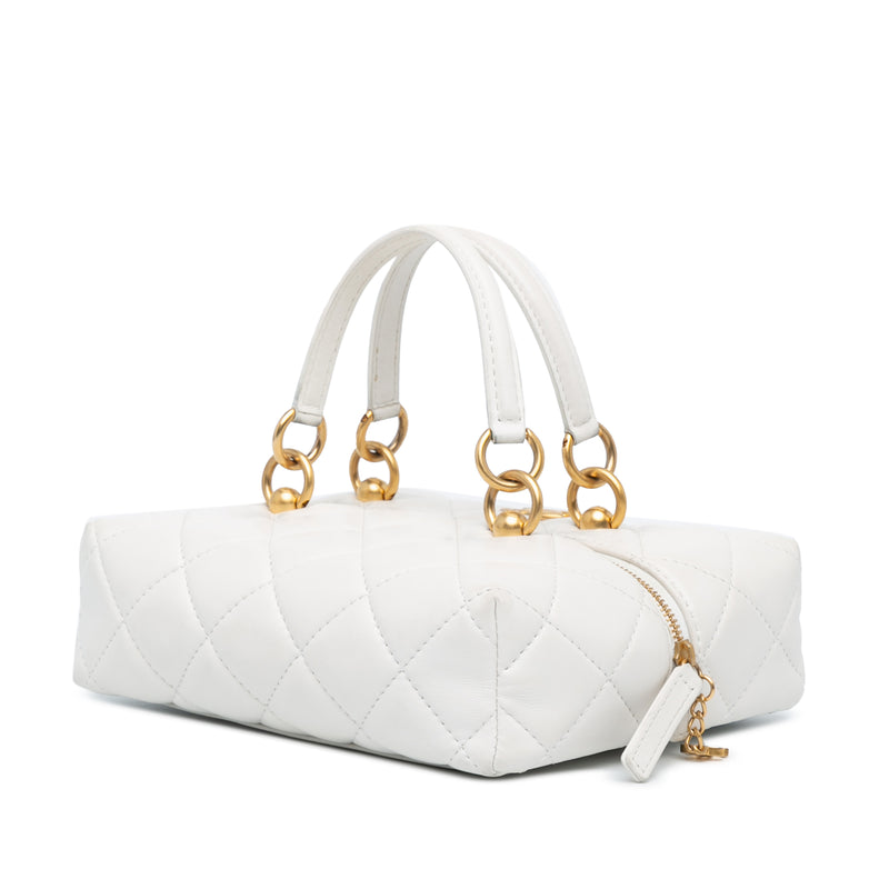 Métiers d'Art CC Quilted Lambskin Box with Top Handle Bag - Image 2