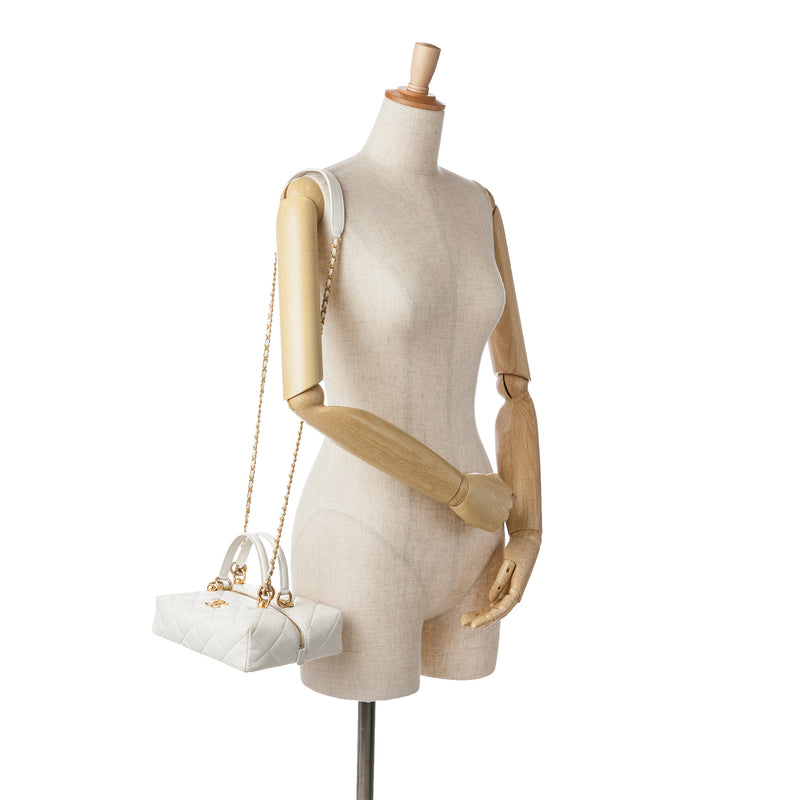 Métiers d'Art CC Quilted Lambskin Box with Top Handle Bag - Image 9