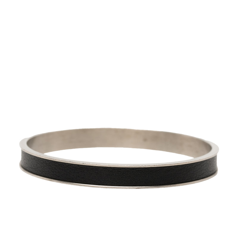 Leather Kelly Cadena Lock Bangle Bracelet - Image 3