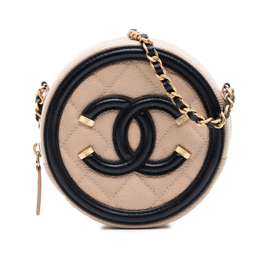 Caviar CC Filigree Round Crossbody - Image 1