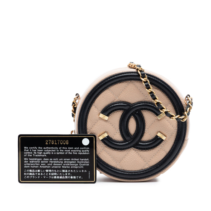Caviar CC Filigree Round Crossbody - Image 8