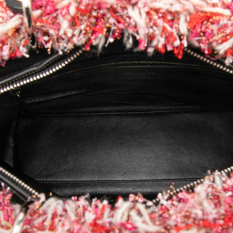 Large Tweed Cannage Fringe Lady Dior - Image 4