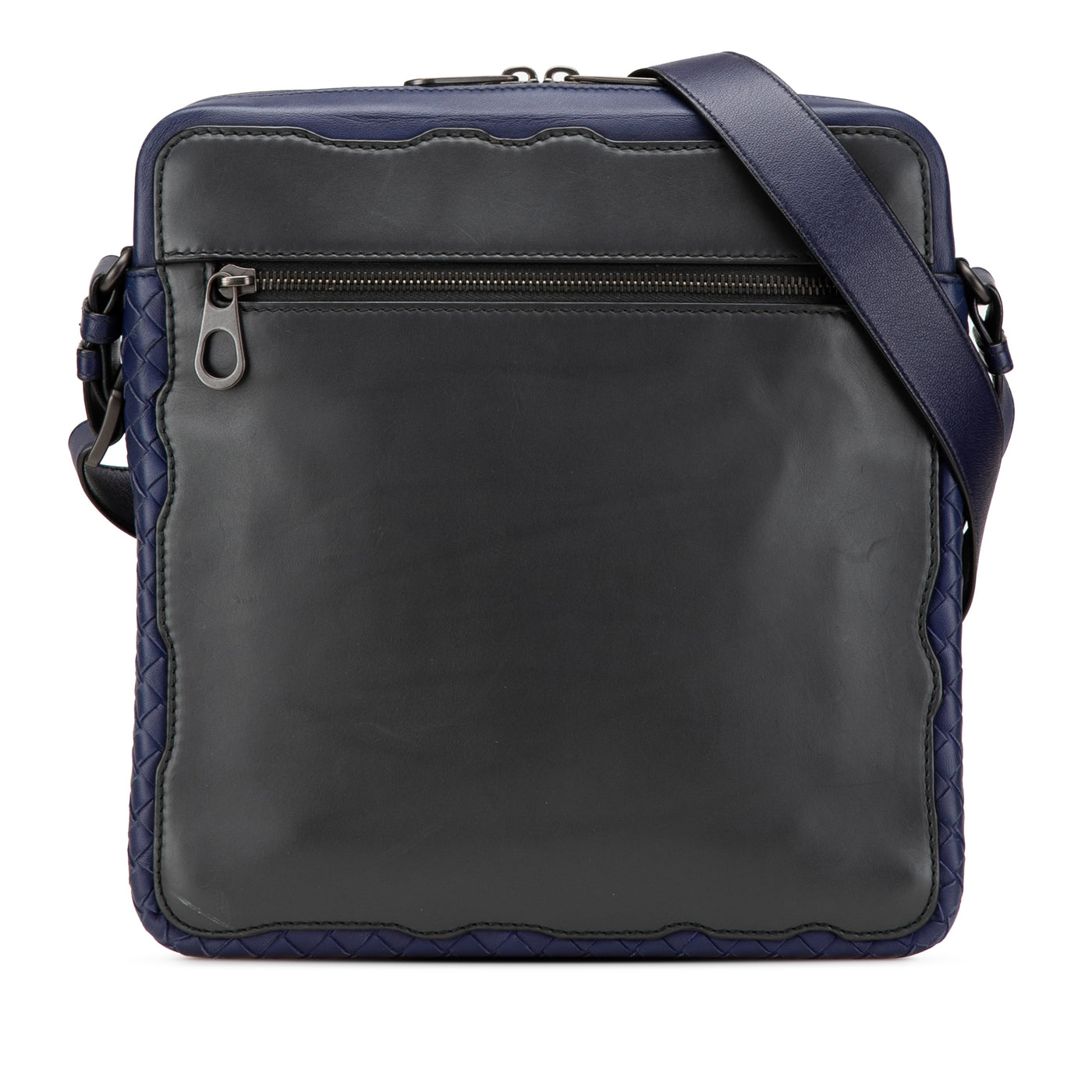 Intrecciato Trimmed Leather Crossbody - Image 1