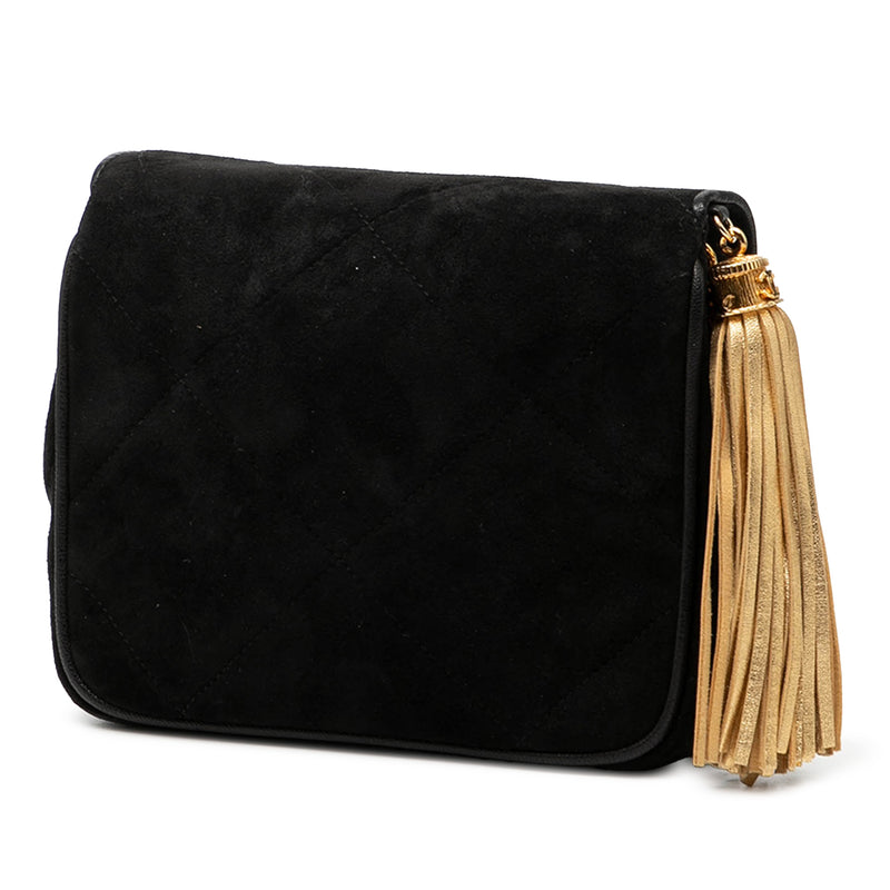 CC Suede Tassel Crossbody - Image 2