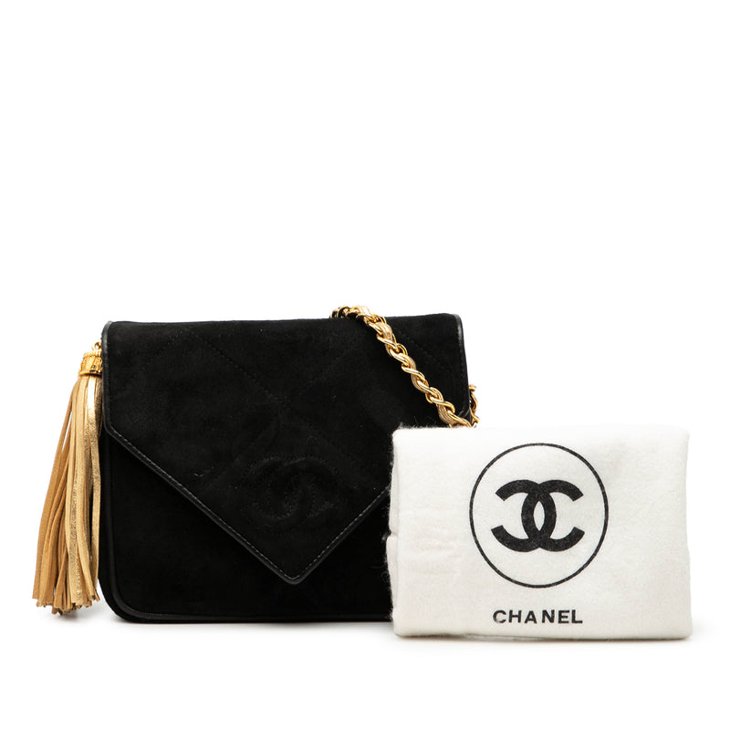 CC Suede Tassel Crossbody - Image 8