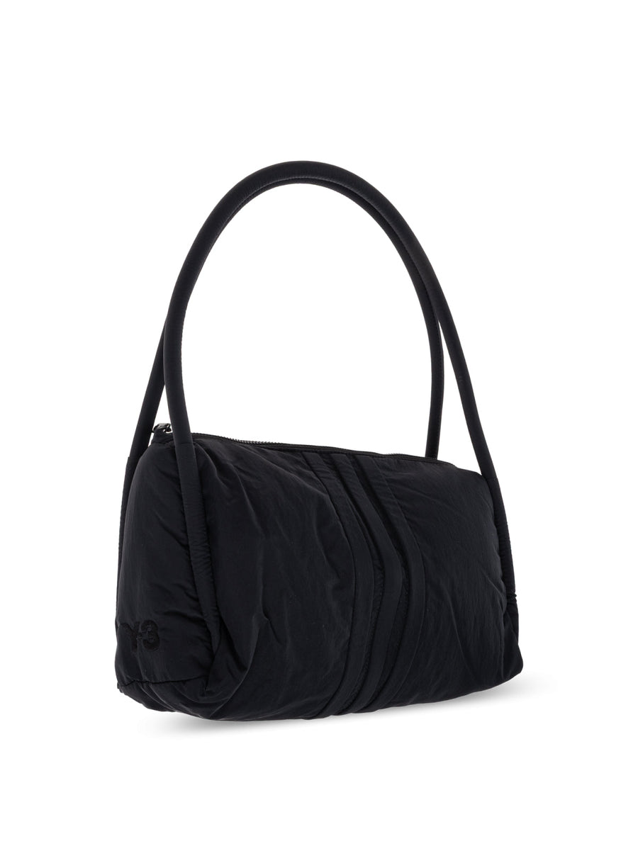 Y-3 Quilted Padded Nylon Shoulder Bag — Black Polyamide