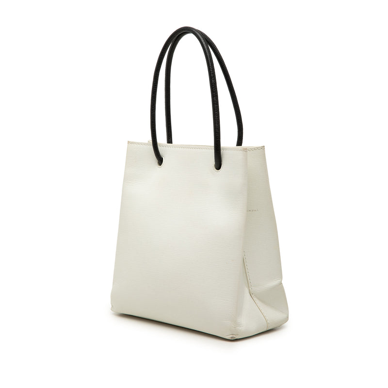 Leather Logo Shopping Tote XXS - Image 2