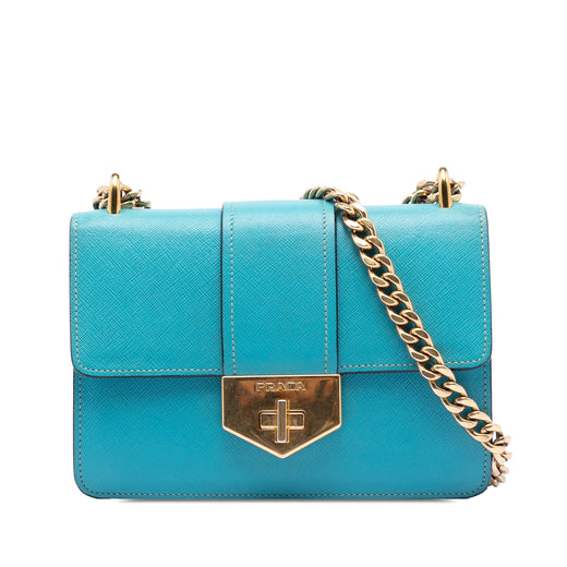 Saffiano Lux Turnlock Chain Crossbody - Image 1