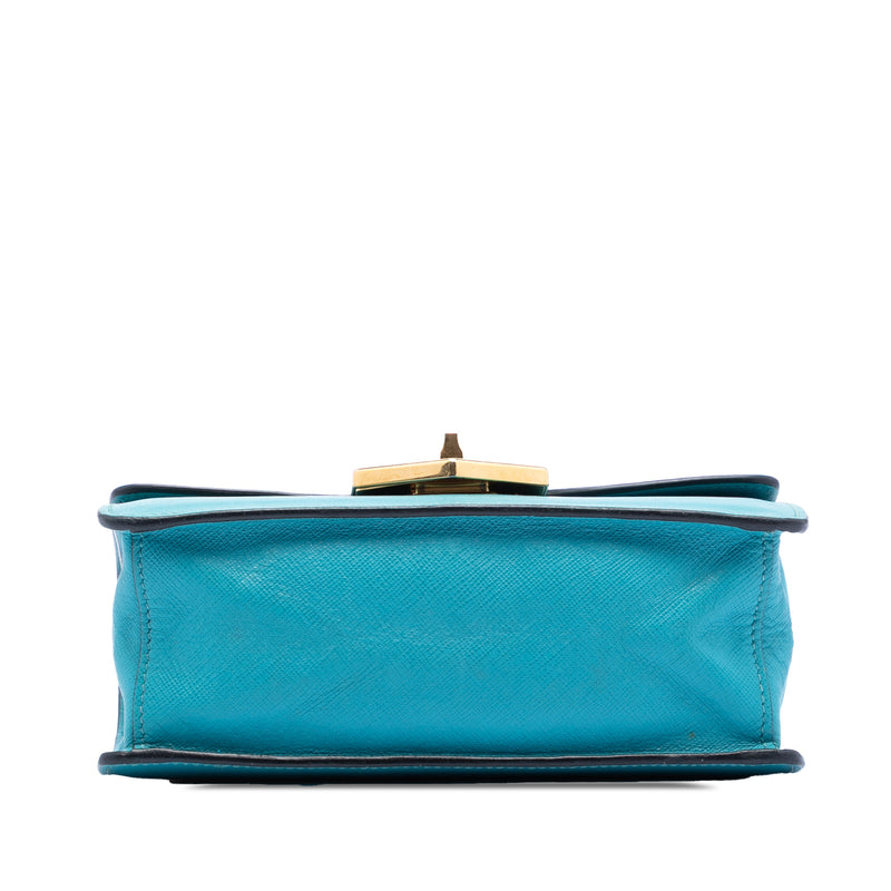 Saffiano Lux Turnlock Chain Crossbody - Image 3