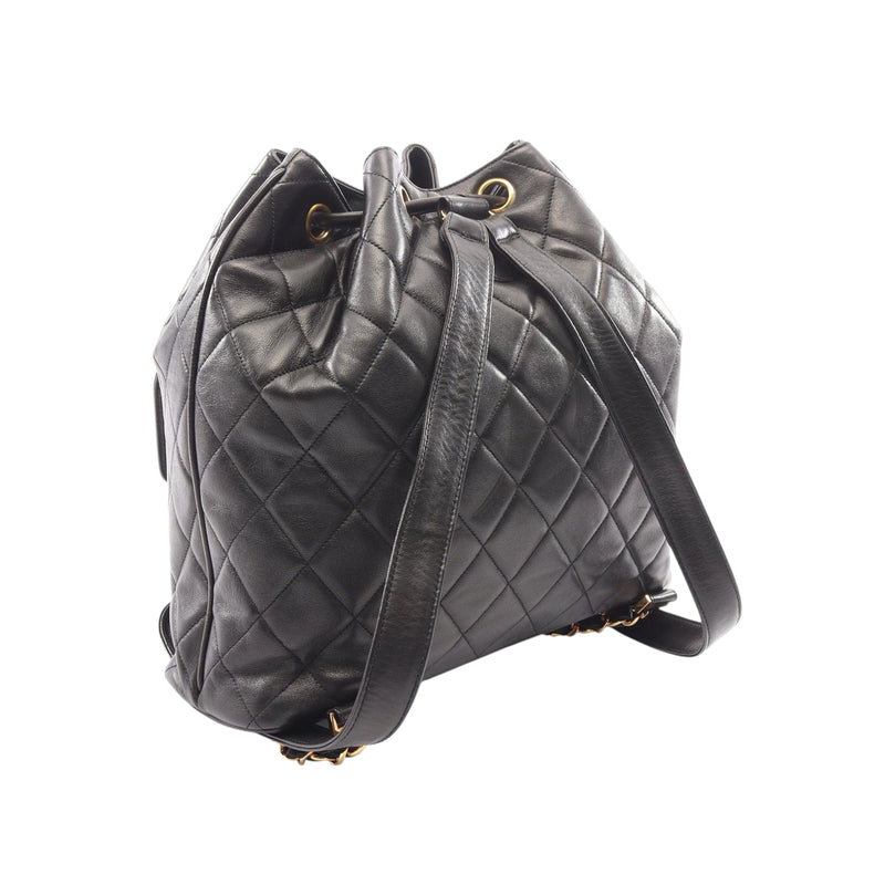 CC Quilted Lambskin Drawstring Backpack - Image 2