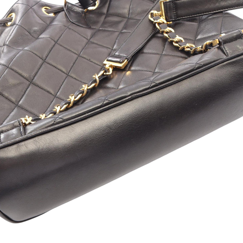 CC Quilted Lambskin Drawstring Backpack - Image 7