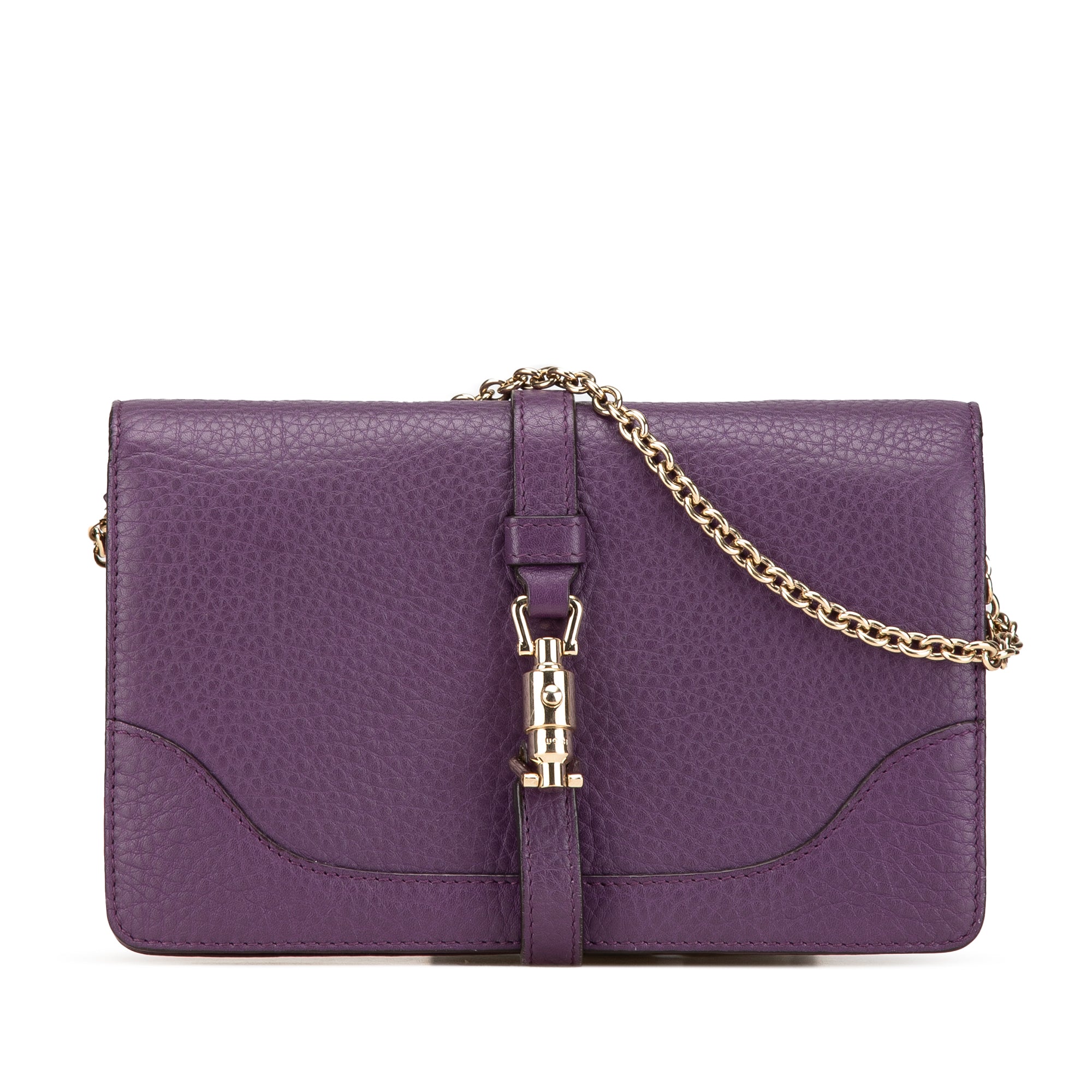 Pebbled Calfskin Piston Broadway Evening Bag - Image 1