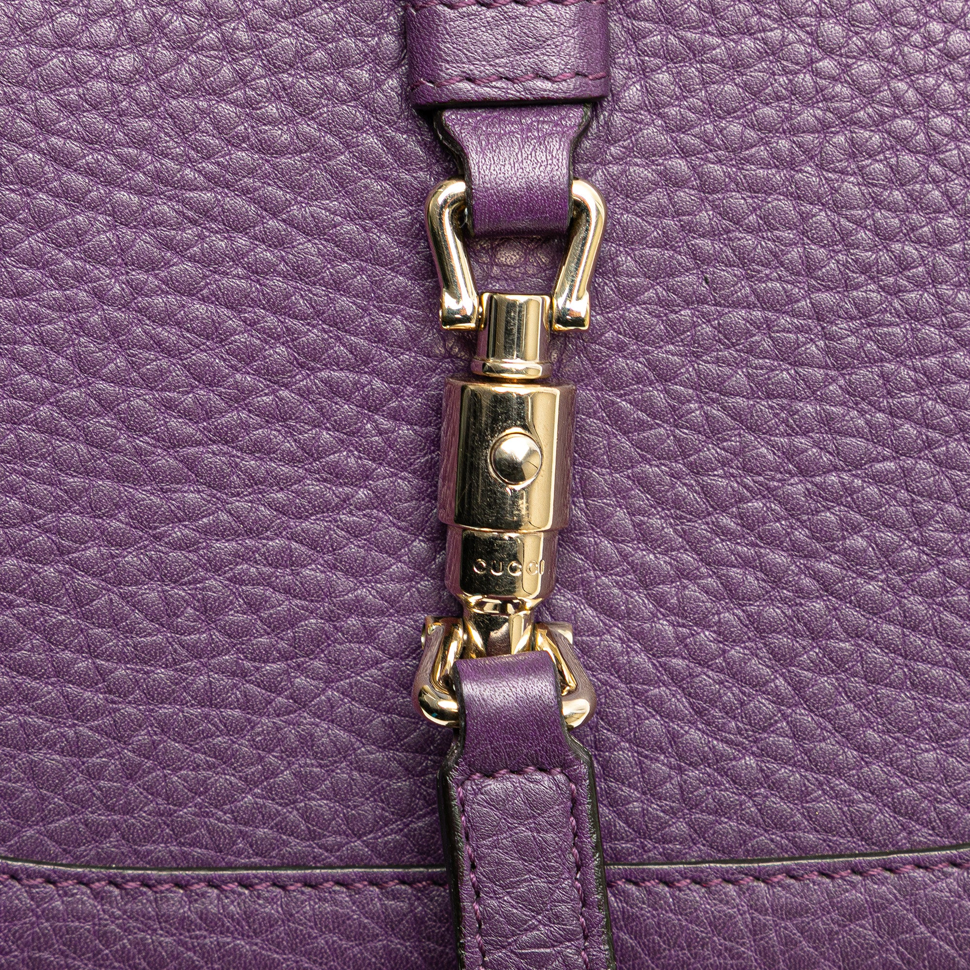 Pebbled Calfskin Piston Broadway Evening Bag - Image 10