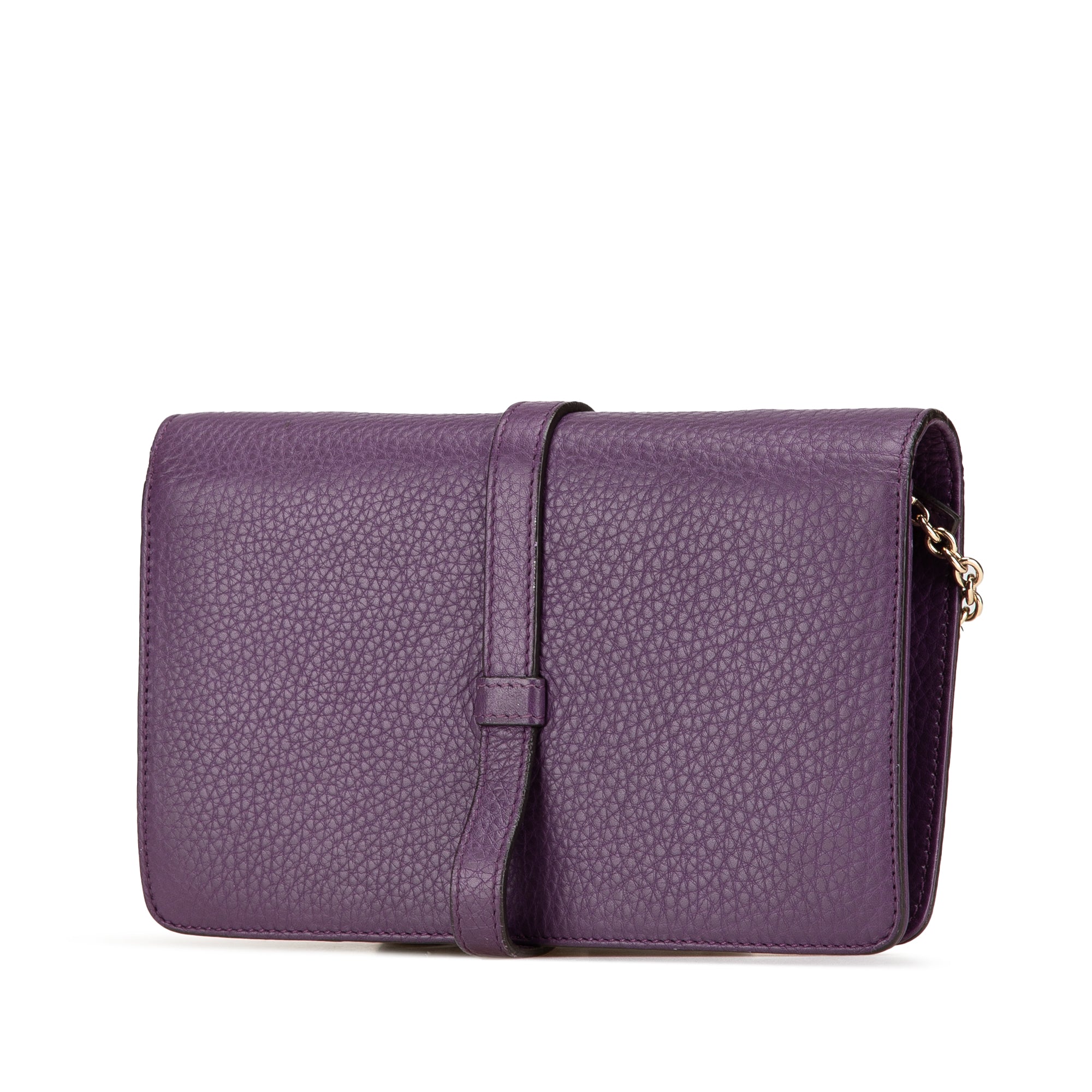 Pebbled Calfskin Piston Broadway Evening Bag - Image 2