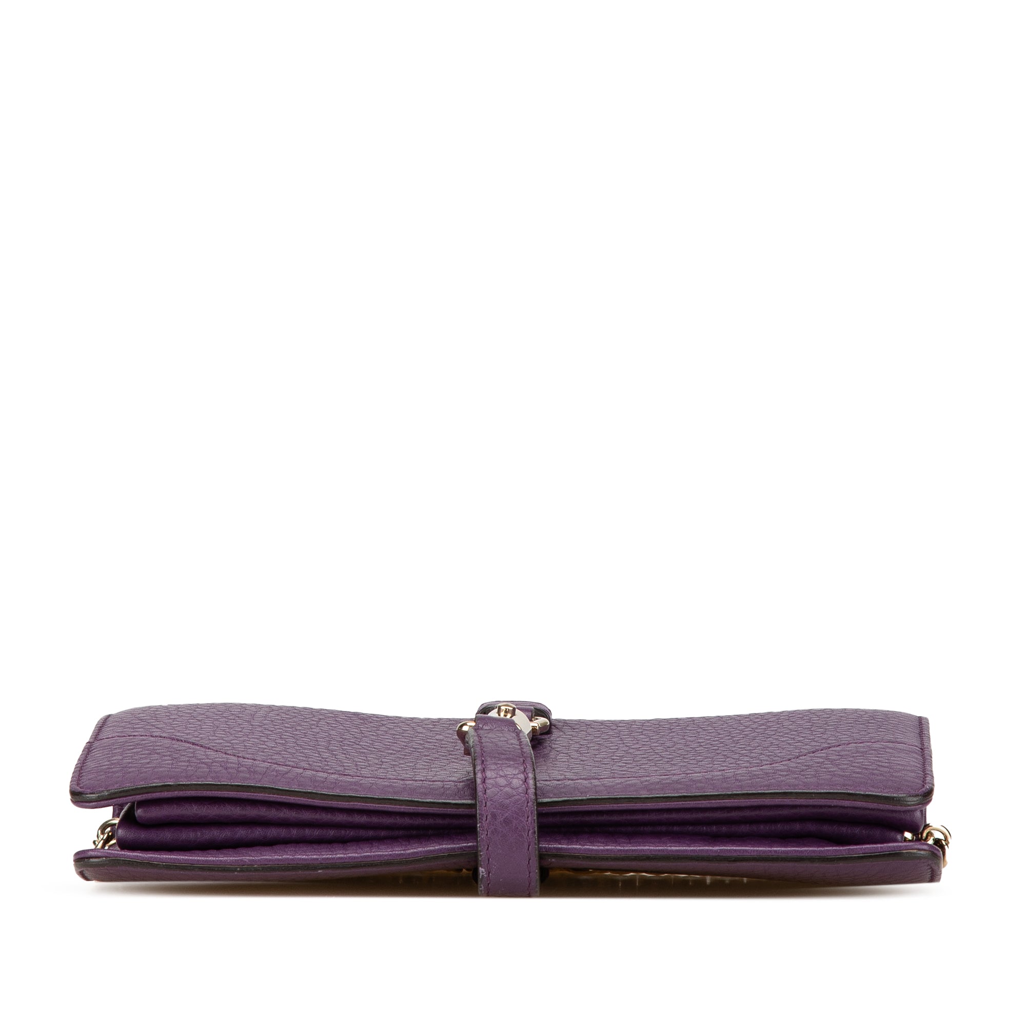 Pebbled Calfskin Piston Broadway Evening Bag - Image 3