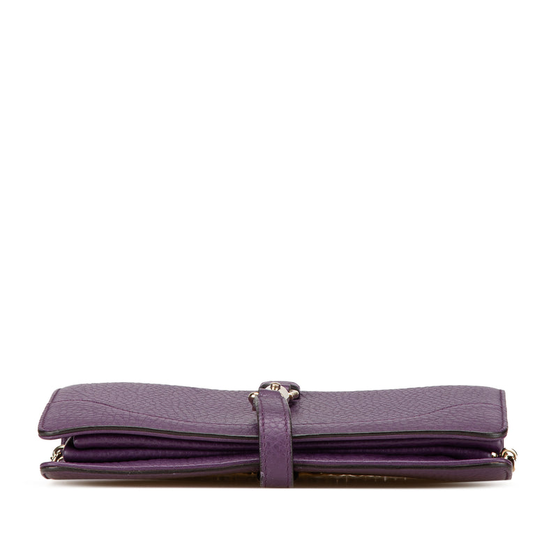 Pebbled Calfskin Piston Broadway Evening Bag - Image 3