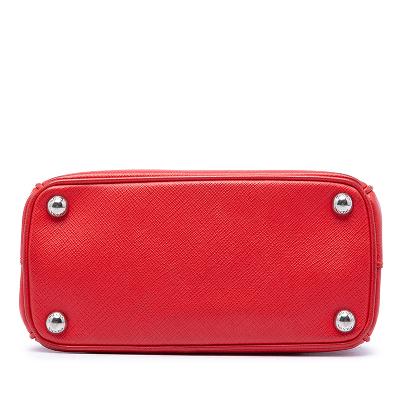 Mini Saffiano Lux Galleria Double Zip Satchel - Image 3