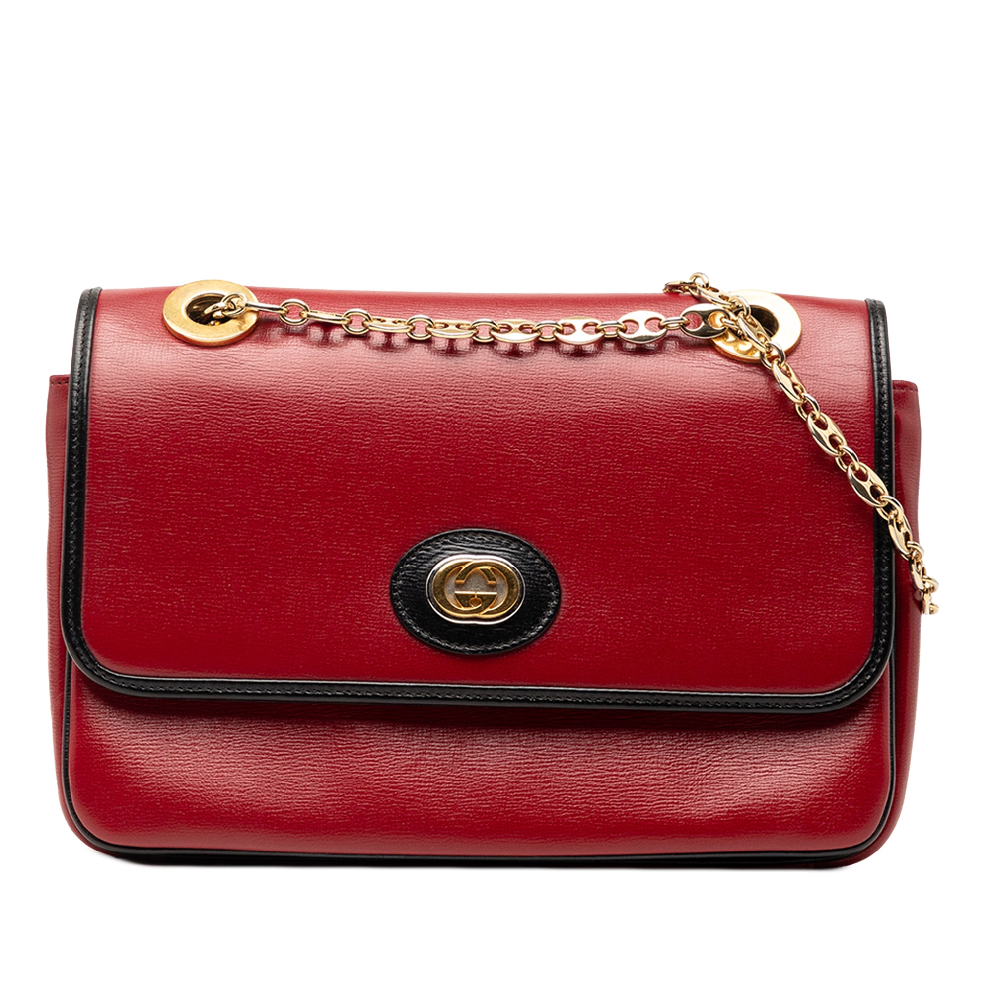 Small Leather Marina Chain Shoulder Bag - Image 1