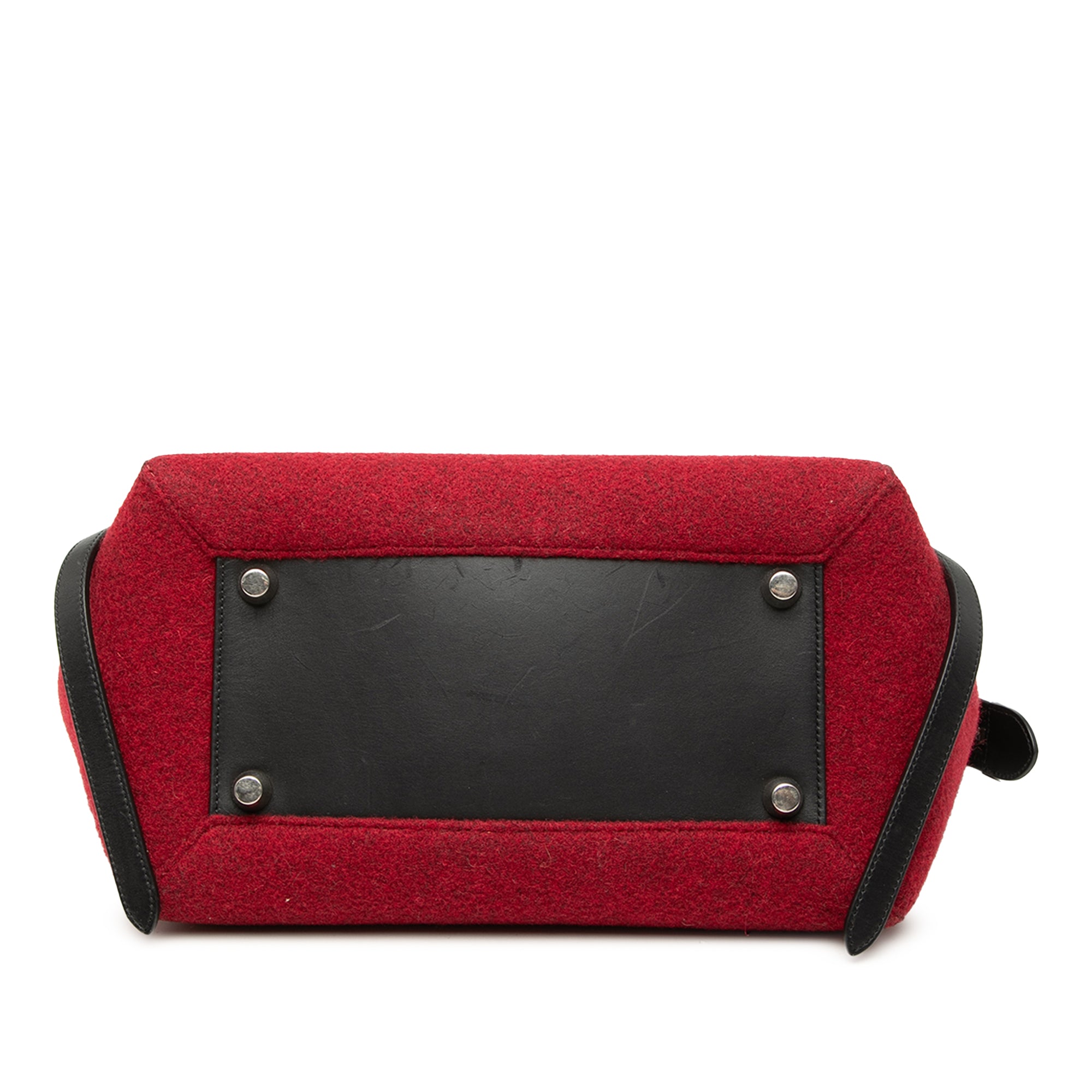 Mini Felt and Calfskin Belt Satchel - Image 3