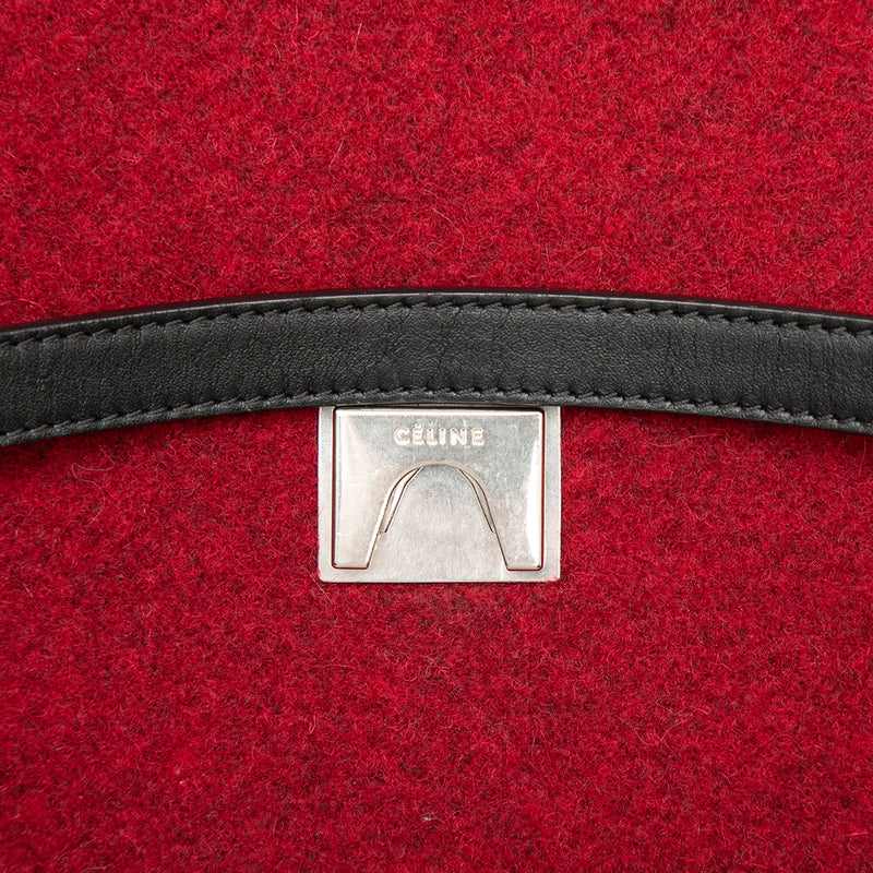 Mini Felt and Calfskin Belt Satchel - Image 5