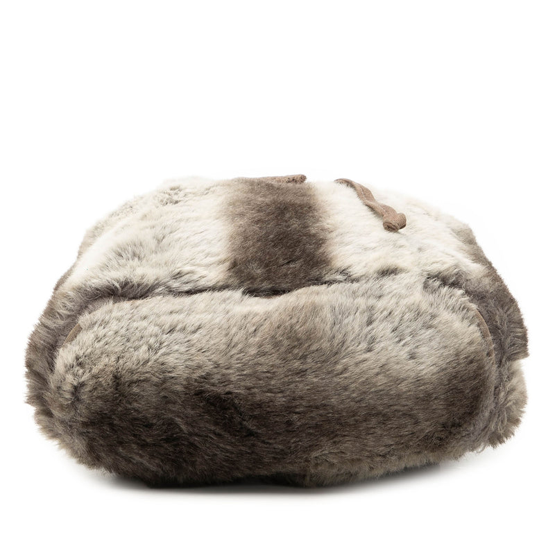 Mink Fur Tie Dye Print Backpack - Image 3