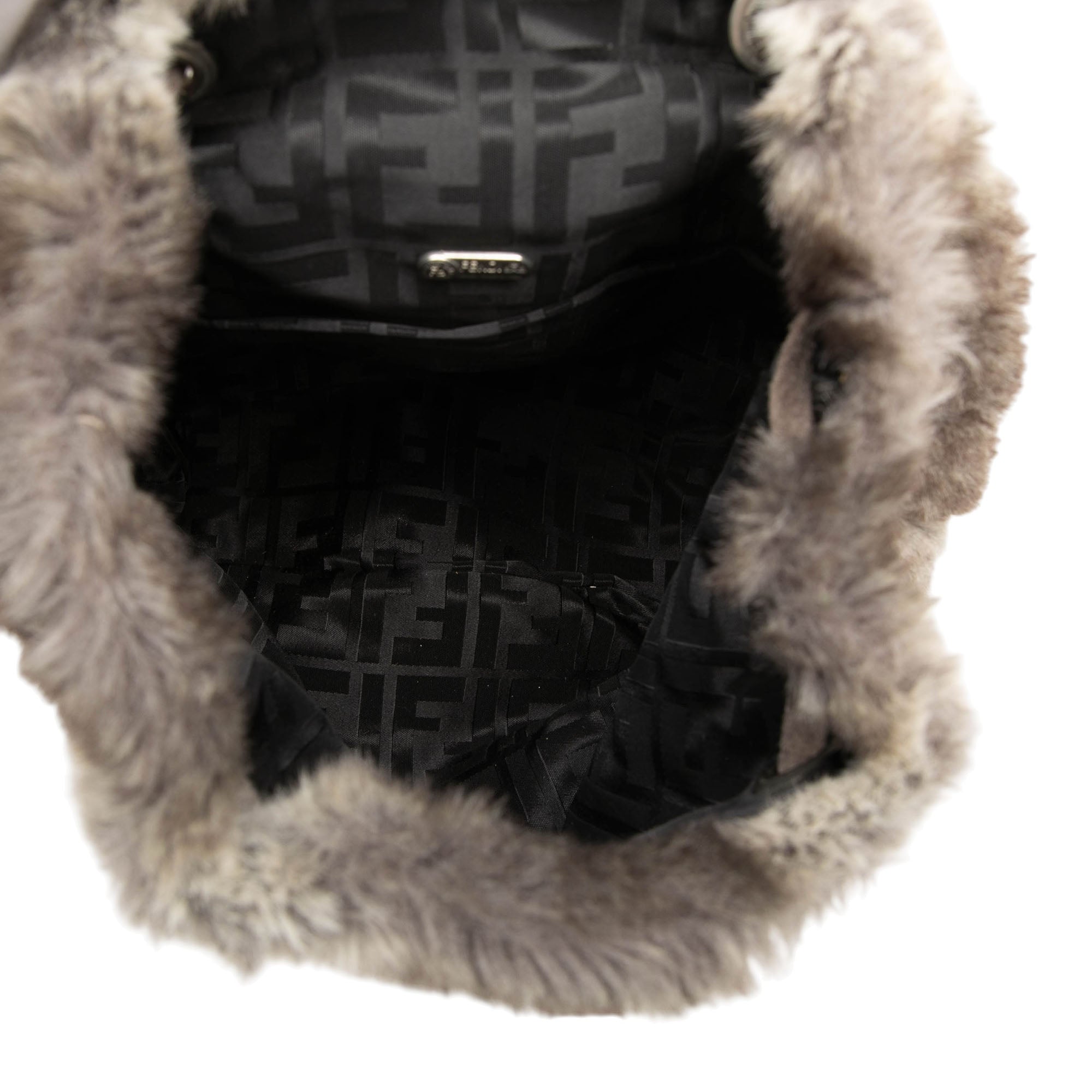 Mink Fur Tie Dye Print Backpack - Image 4
