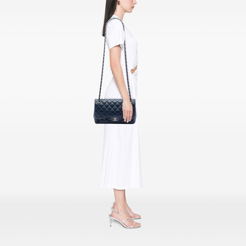 Jumbo Classic Caviar Double Flap - Image 7