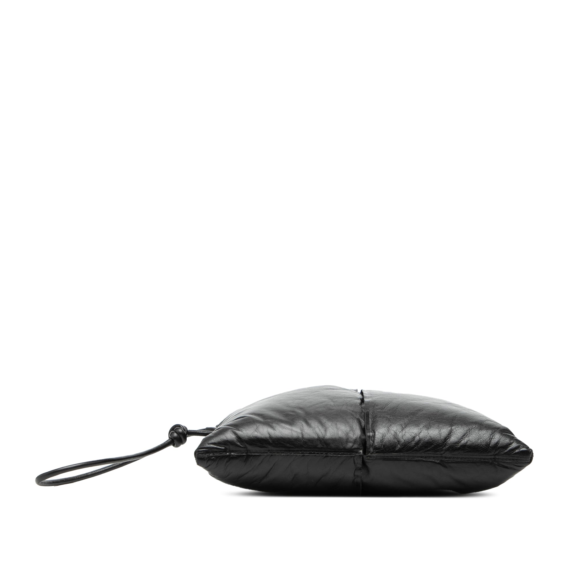 Leather Intrecciato Padded Square Pouch - Image 3