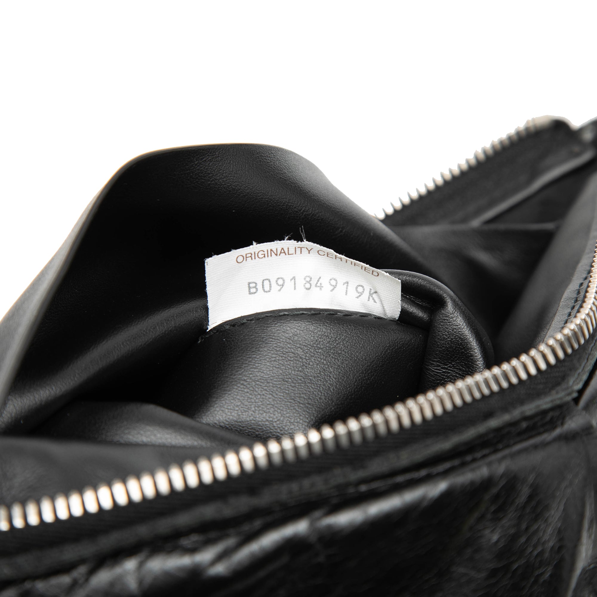 Leather Intrecciato Padded Square Pouch - Image 6