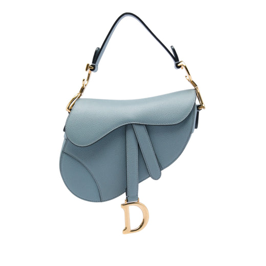 Mini Grained Calfskin Saddle Bag - Image 1
