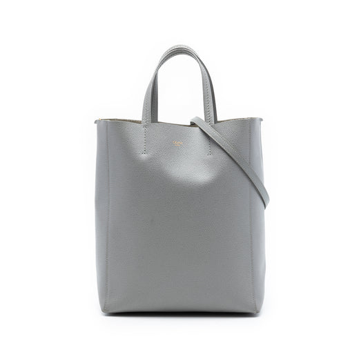 Small Grained Calfskin Vertical Cabas Tote - Image 1