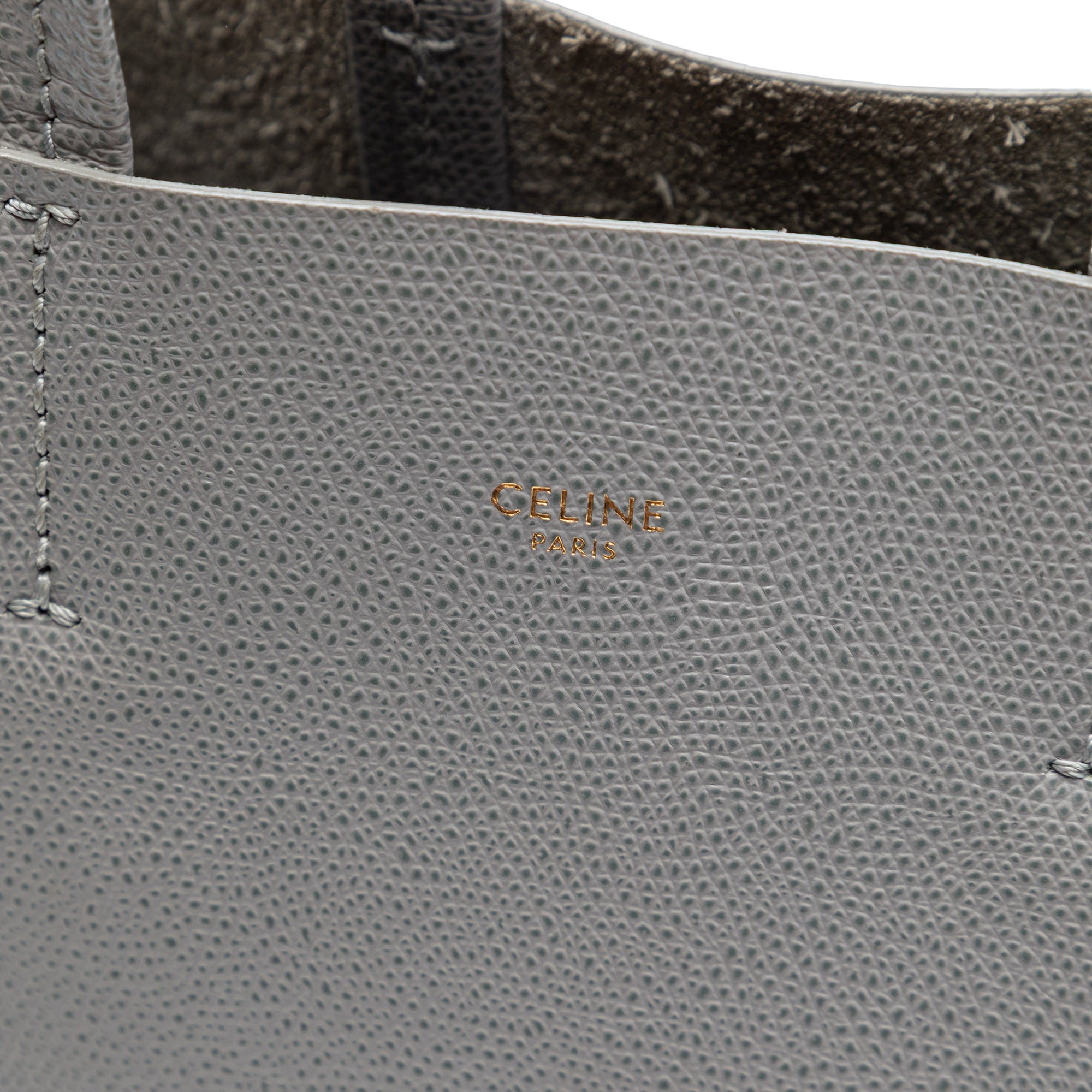Small Grained Calfskin Vertical Cabas Tote - Image 5
