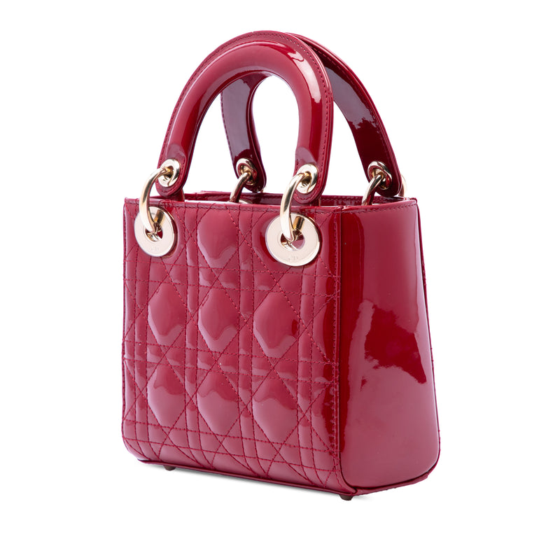 Mini Patent Cannage Lady Dior - Image 2
