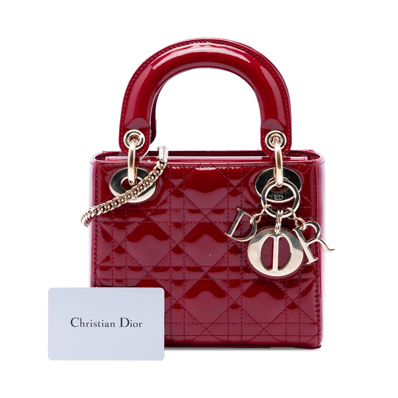 Mini Patent Cannage Lady Dior - Image 7