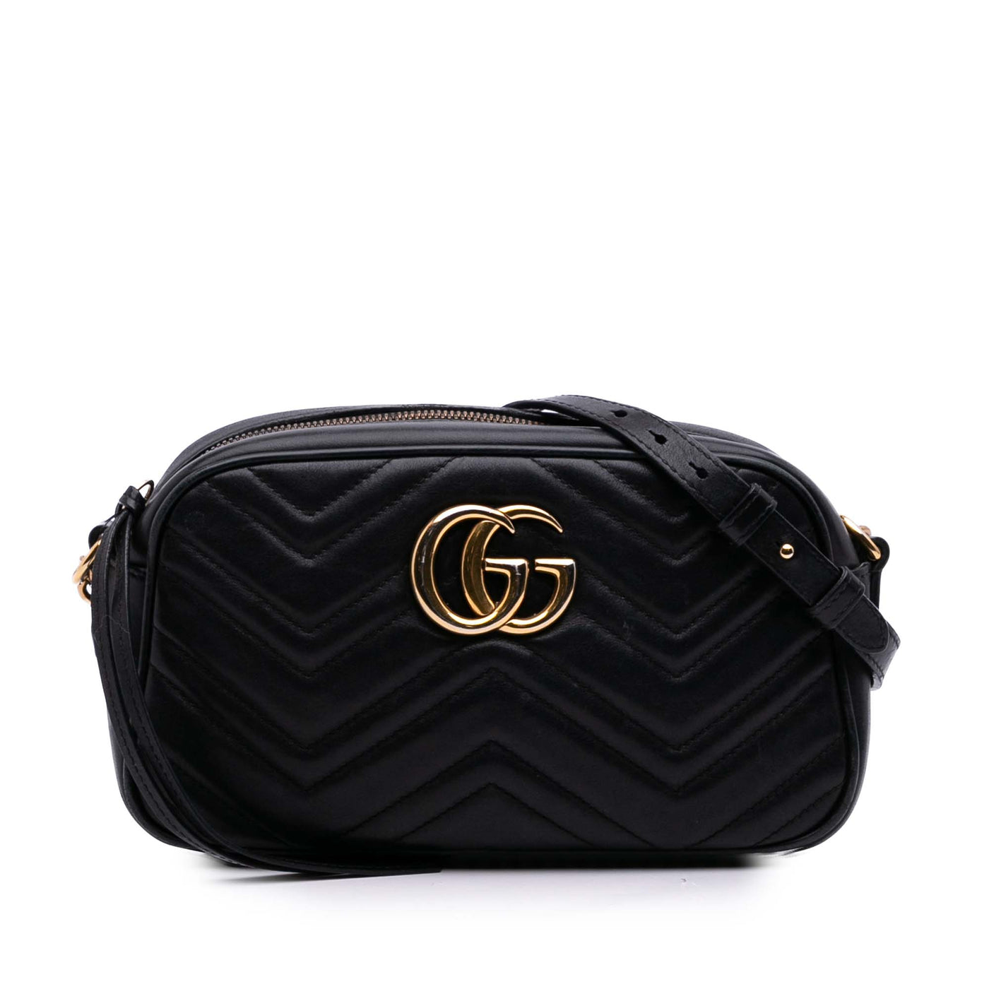 Small GG Marmont Matelasse Calfskin Crossbody - Image 1