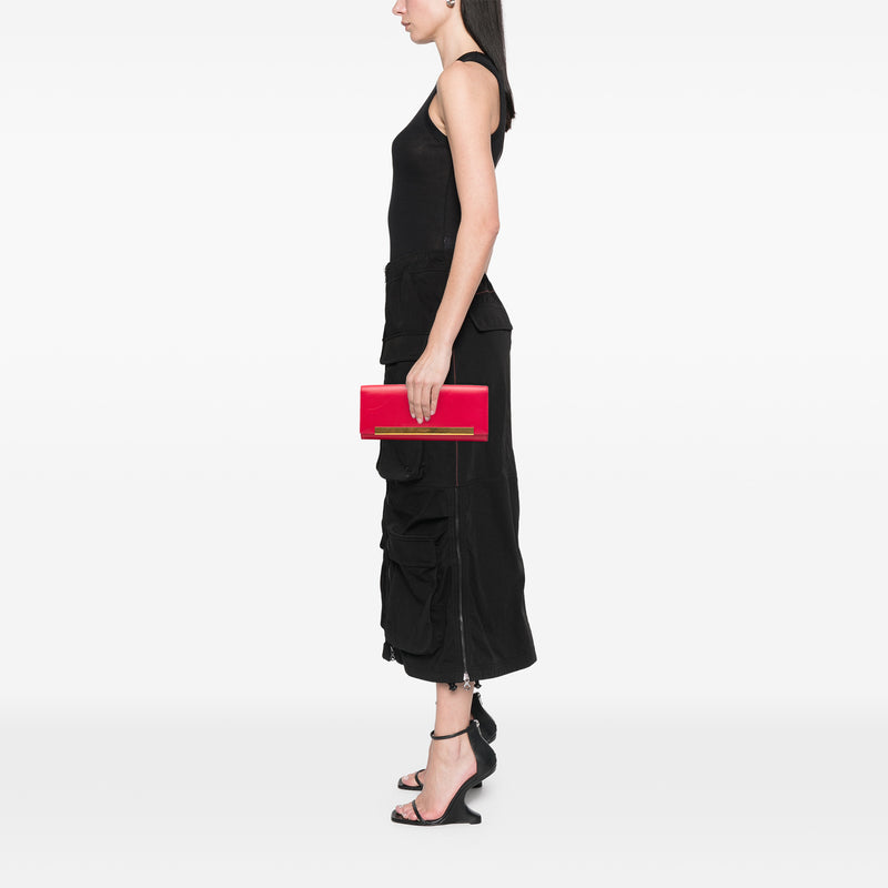 Smooth Calfskin Lutetia Flap Clutch - Image 7