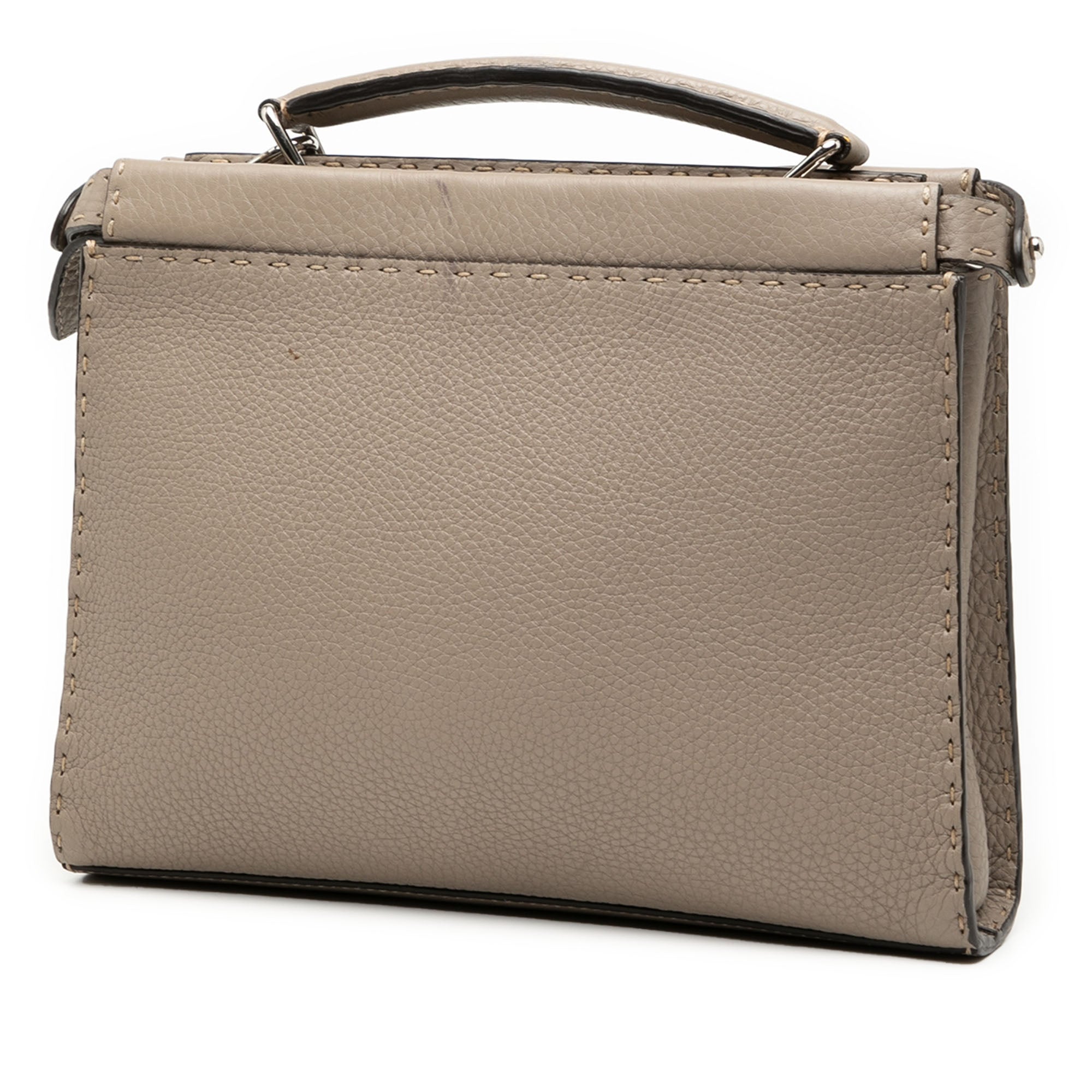 Sue Tilley Mini Calfskin Romano Selleria Banana Peekaboo Iconic Fit Satchel - Image 2