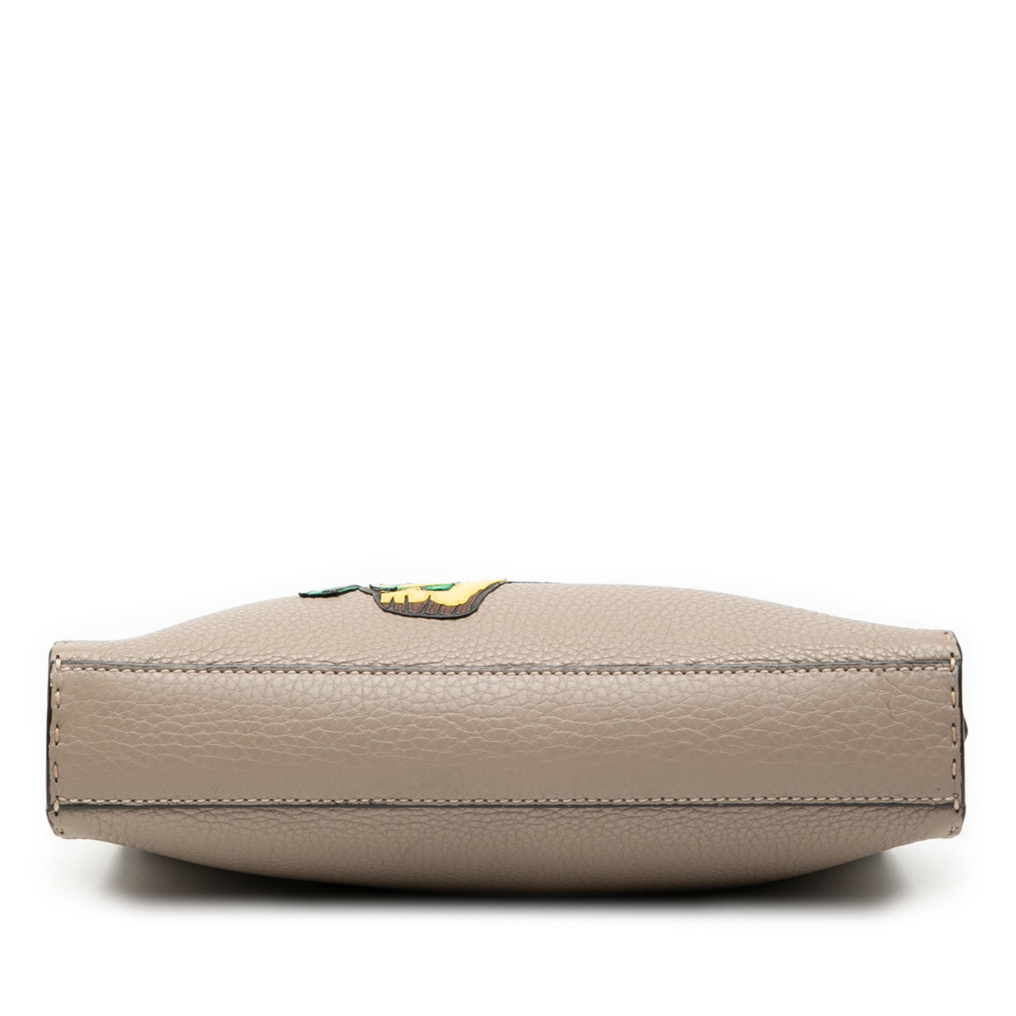 Sue Tilley Mini Calfskin Romano Selleria Banana Peekaboo Iconic Fit Satchel - Image 3