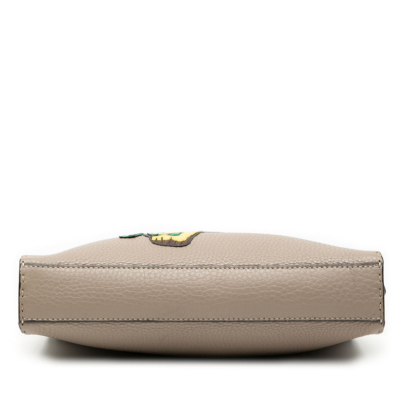 Sue Tilley Mini Calfskin Romano Selleria Banana Peekaboo Iconic Fit Satchel - Image 3