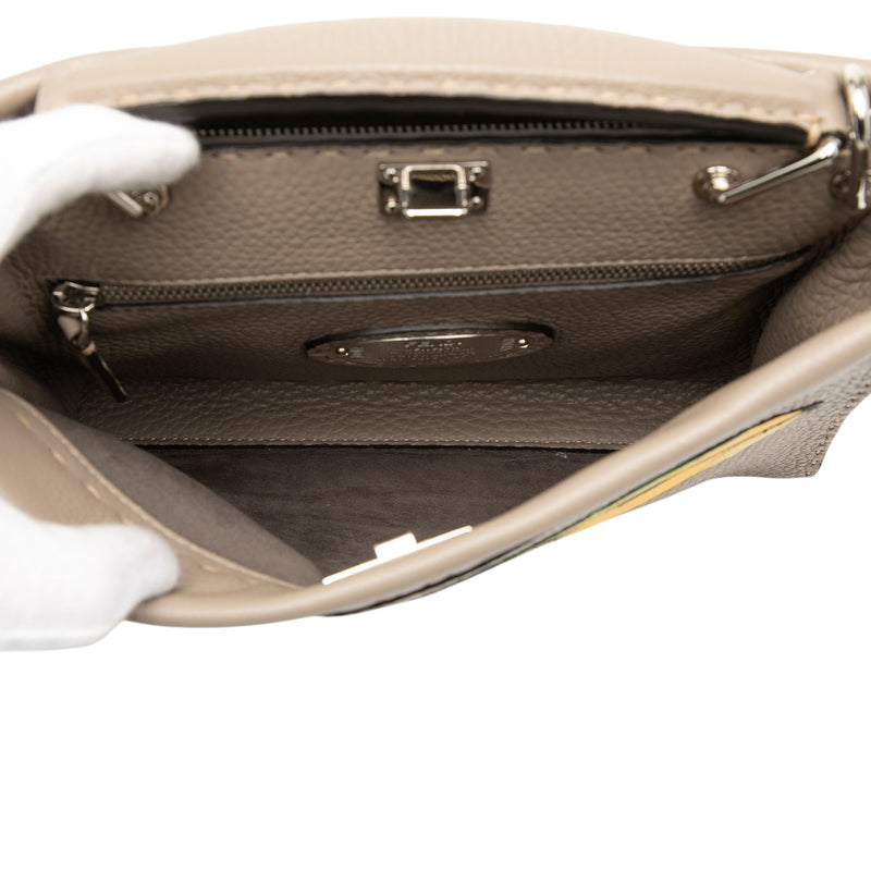 Sue Tilley Mini Calfskin Romano Selleria Banana Peekaboo Iconic Fit Satchel - Image 4