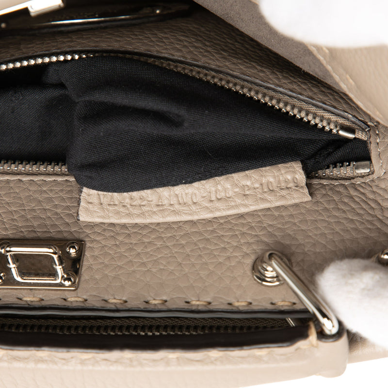 Sue Tilley Mini Calfskin Romano Selleria Banana Peekaboo Iconic Fit Satchel - Image 6