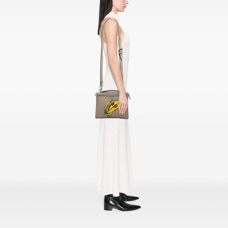 Sue Tilley Mini Calfskin Romano Selleria Banana Peekaboo Iconic Fit Satchel - Image 7