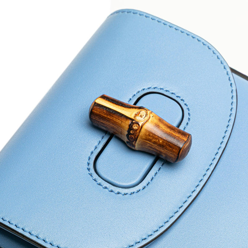 Mini Calfskin Bamboo Top Handle Bag - Image 7
