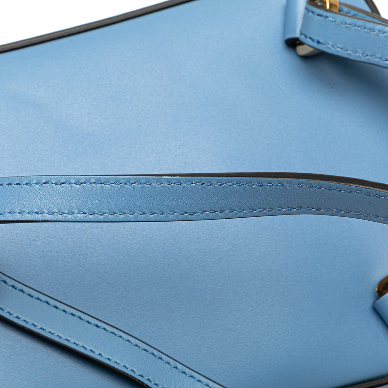 Mini Calfskin Bamboo Top Handle Bag - Image 8