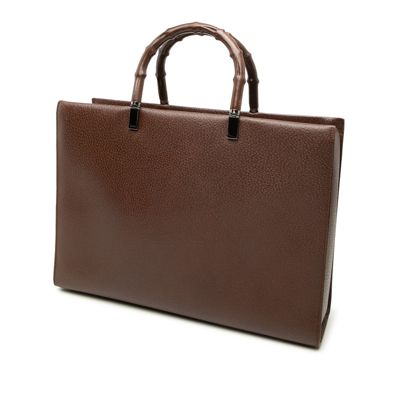 Calfskin Bamboo Satchel - Image 2