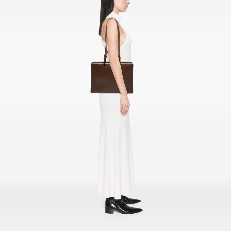 Calfskin Bamboo Satchel - Image 6