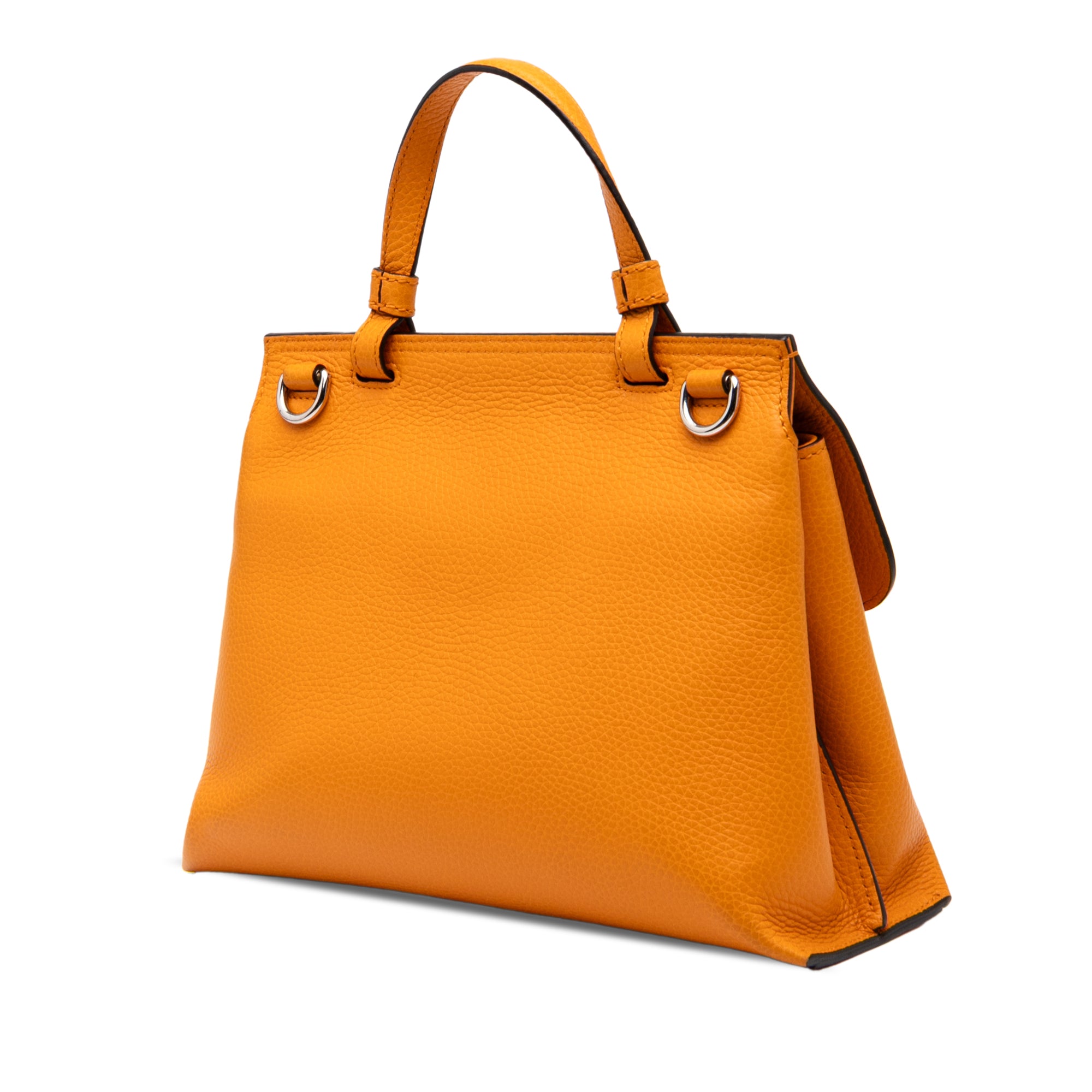 Small Calfskin Bamboo Daily Satchel - Image 2