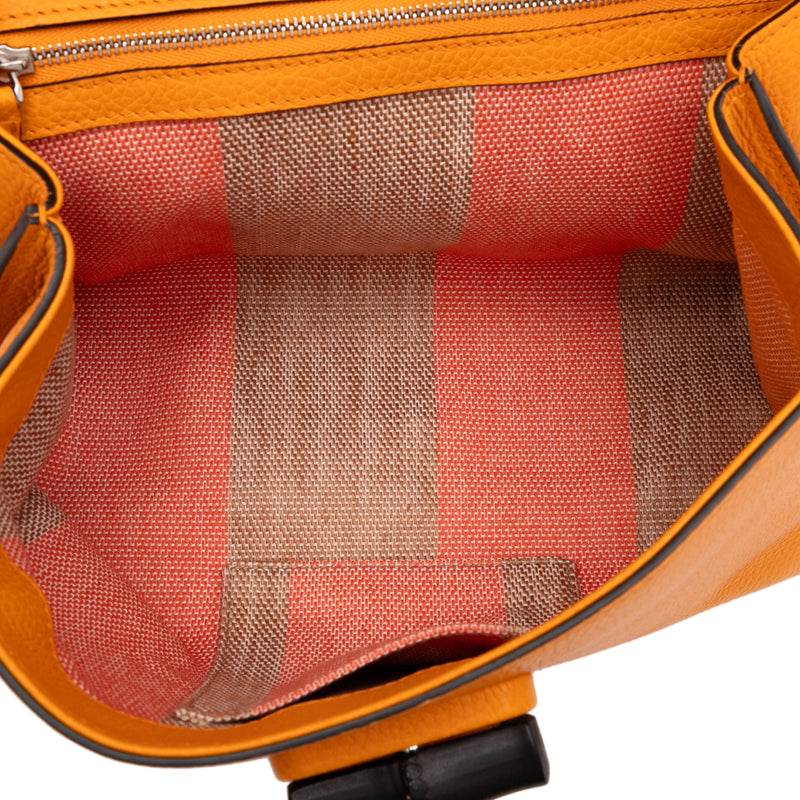 Small Calfskin Bamboo Daily Satchel - Image 4