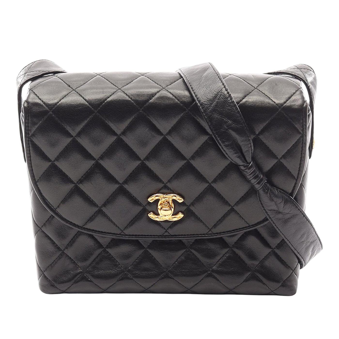 CC Quilted Lambskin Shoulder Bag - Image 1