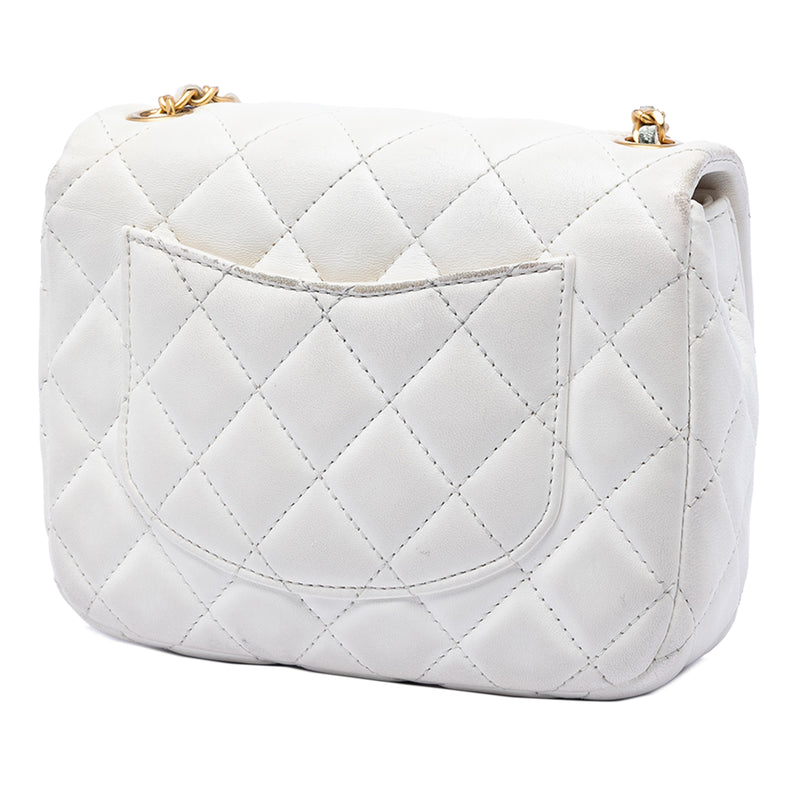 Mini Square Classic Lambskin Enamel Coco Hearts Single Flap - Image 2